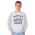 thumbnail image 1 of Worlds Greatest Farter Father Funny Men's Crewneck Sweatshirt Brisco Brands 5X, 1 of 5
