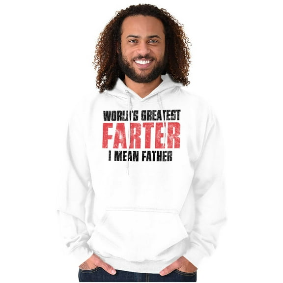 Worlds Greatest Father I Mean Farter Hoodie Hooded Sweatshirt Men Brisco Brands L