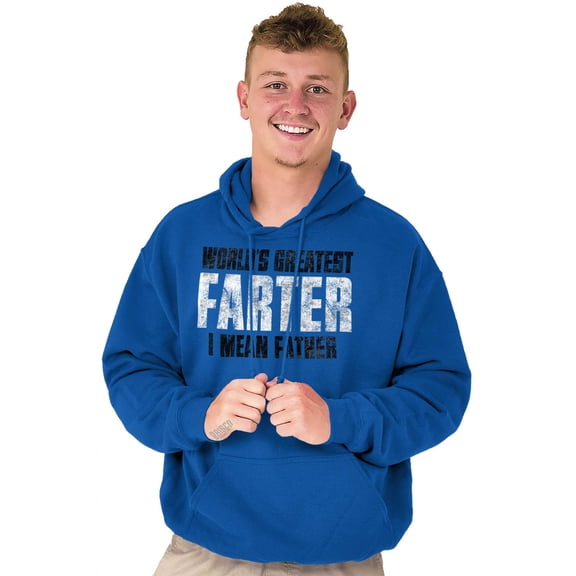 Worlds Greatest Father I Mean Farter Men's Big & Tall Graphic Hoodie Brisco Brands 3X