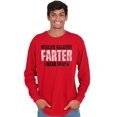 thumbnail image 1 of Worlds Greatest Father I Mean Farter Men's Long Sleeve Tee T Shirt Brisco Brands S, 1 of 5