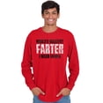 thumbnail image 1 of Worlds Greatest Father I Mean Farter Men's Long Sleeve Tee T Shirt Brisco Brands X, 1 of 5