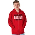 thumbnail image 1 of Worlds Greatest Father I Mean Farter Zip Hoodie Sweatshirt Men Brisco Brands S, 1 of 5
