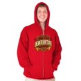 thumbnail image 1 of Worlds Greatest Father Trophy Dad Men's Big & Tall Graphic Zip Up Hoodie Brisco Brands 4X, 1 of 4