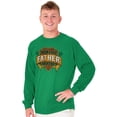 thumbnail image 1 of Worlds Greatest Father Trophy Dad Men's Long Sleeve Tee T Shirt Brisco Brands 2X, 1 of 6
