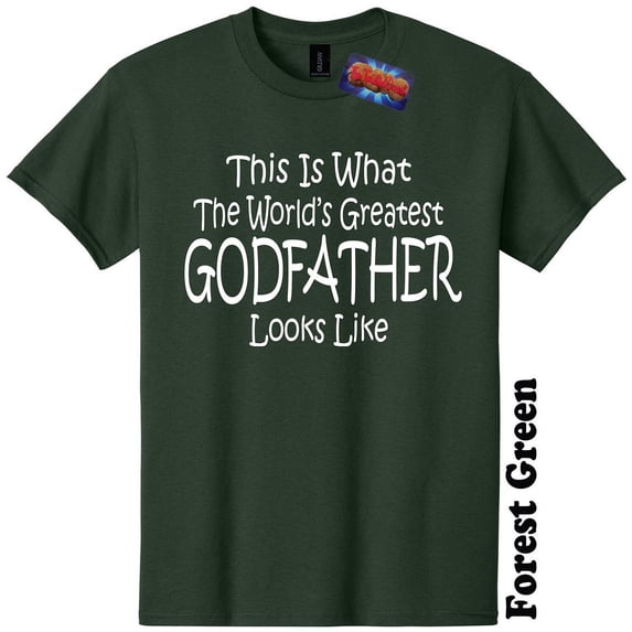 Worlds Greatest Godfather Funny Fathers Day T-Shirt Gender Reveal Baby Shower Tee