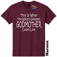 thumbnail image 1 of Worlds Greatest Godmother Funny Birthday Mothers Day Gender Reveal Baby Shower T Shirt, 1 of 5