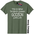 thumbnail image 1 of Worlds Greatest Godson T-Shirt God Child Tee The Twisted Donut, 1 of 5