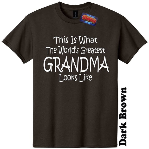 Worlds Greatest Grandma T Shirt Funny Mothers Day Gender Reveal Baby Shower Tee