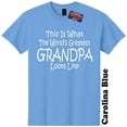 thumbnail image 1 of Worlds Greatest Grandpa Funny Fathers Day T-Shirt Gender Reveal Baby Shower Tee, 1 of 5