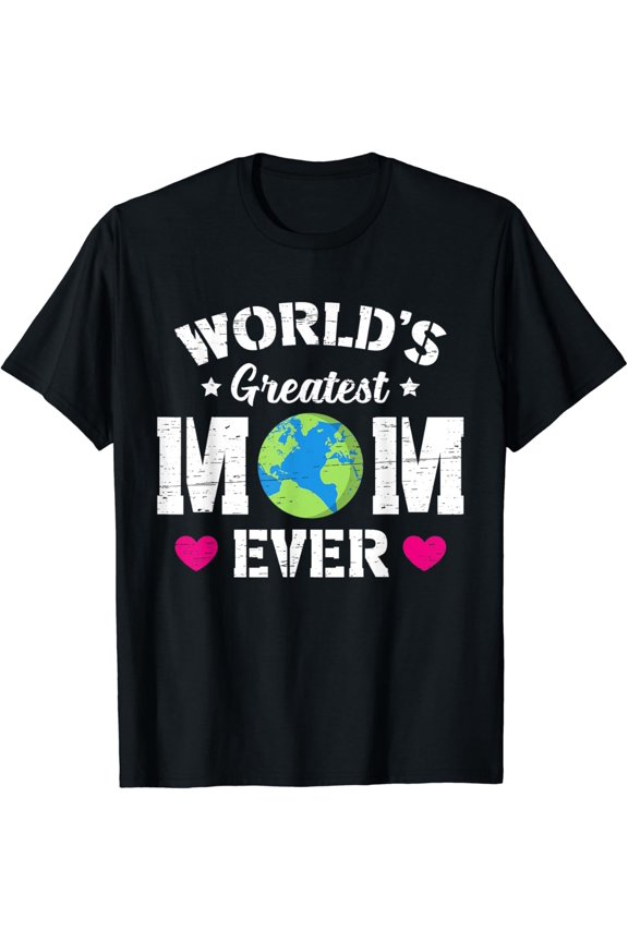 Worlds Greatest Mom Ever Happy Mother'S Day Sons Siblings Shirt BLACK Unisex S-5XL