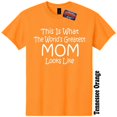 thumbnail image 1 of Worlds Greatest Mom Funny T-Shirt Birthday Mothers Day Gender Reveal Baby Shower Christmas Gift 25 Colors 8 Sizes, 1 of 5