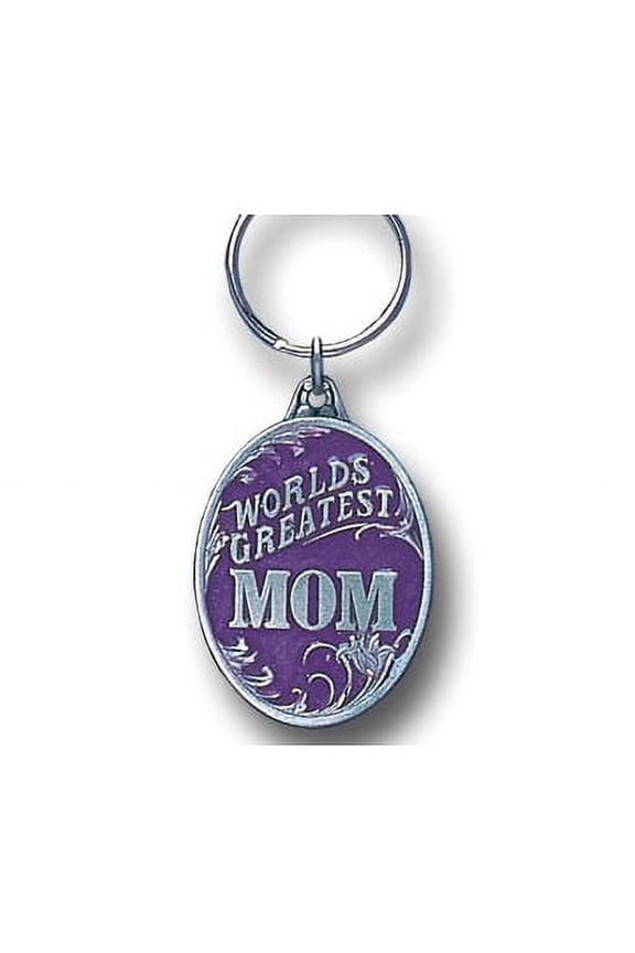 Worlds Greatest Mom Pewter Key Chain