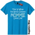 thumbnail image 1 of Worlds Greatest Mommie Mothers Day Gender Reveal T-Shirt Tee, 1 of 5