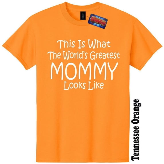 Worlds Greatest Mommy T Shirt Funny Mothers Day Gender Reveal Baby Shower Tee
