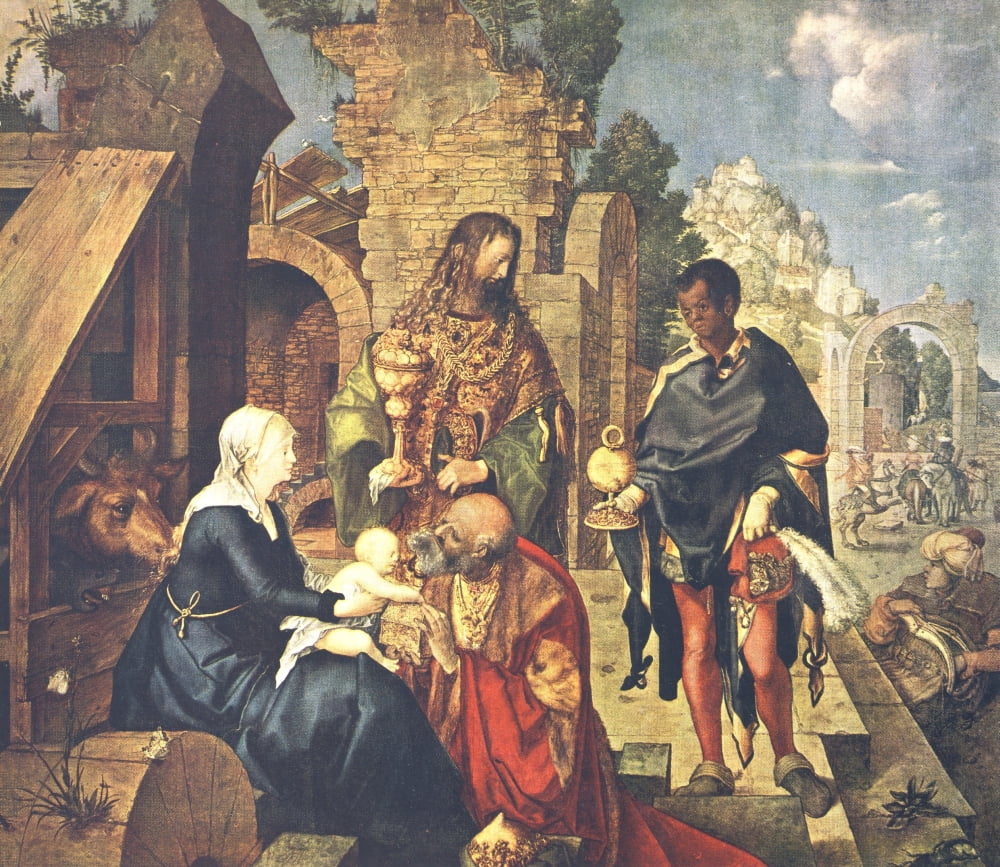 Worlds Greatest Paintings 1909 The Adoration of the Magi Canvas Art - Albrecht D???rer (18 x 24)