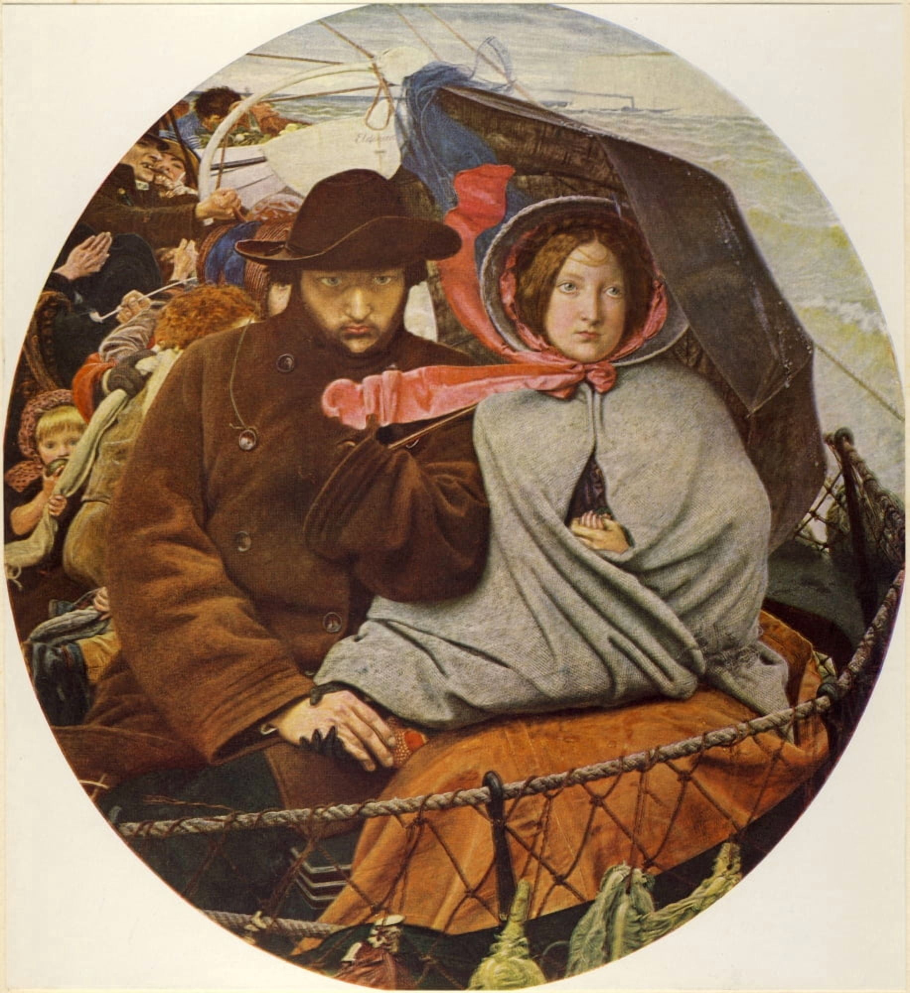 Worlds Greatest Paintings 1934 Last of England Canvas Art - F Madox Brown (24 x 36)