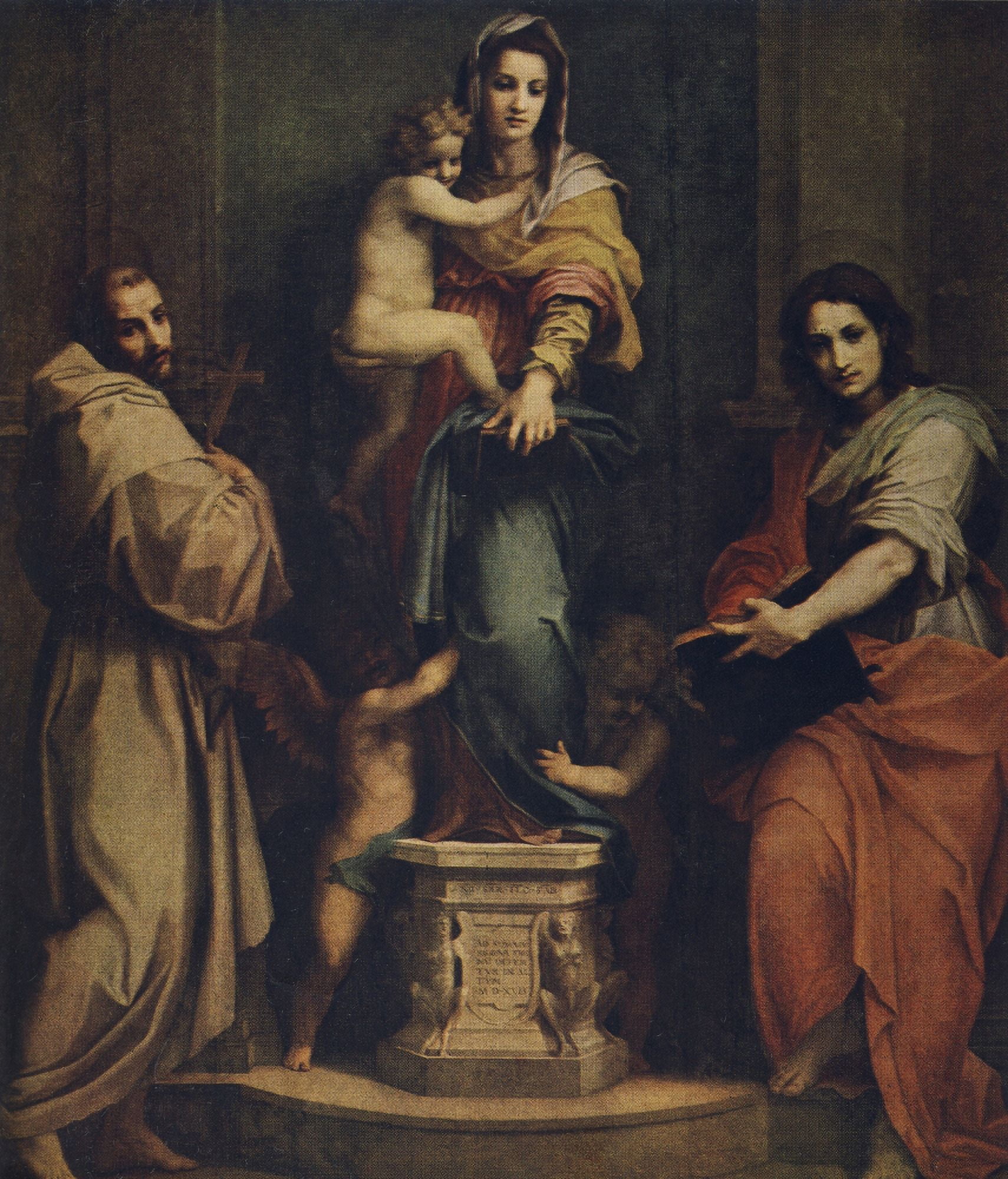 Worlds Greatest Paintings 1934 Madonna of the Harpies Canvas Art - A Sarto (18 x 24)