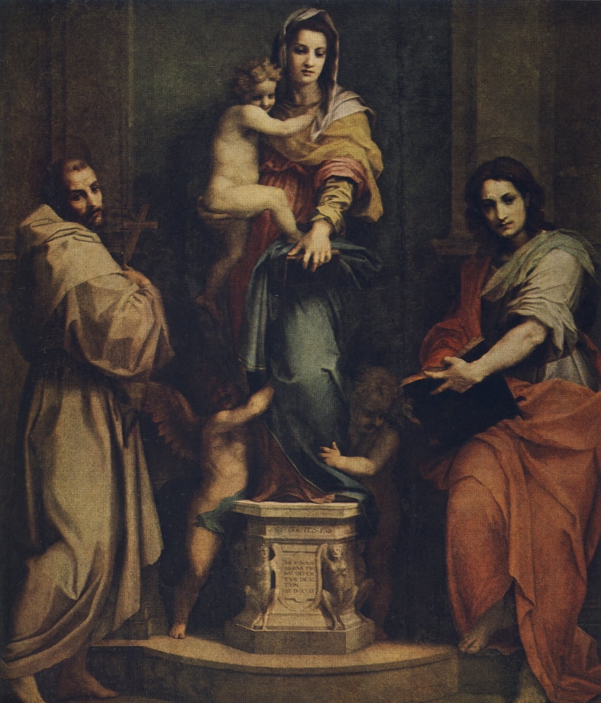Worlds Greatest Paintings 1934 Madonna of the Harpies Canvas Art - A Sarto (24 x 36)
