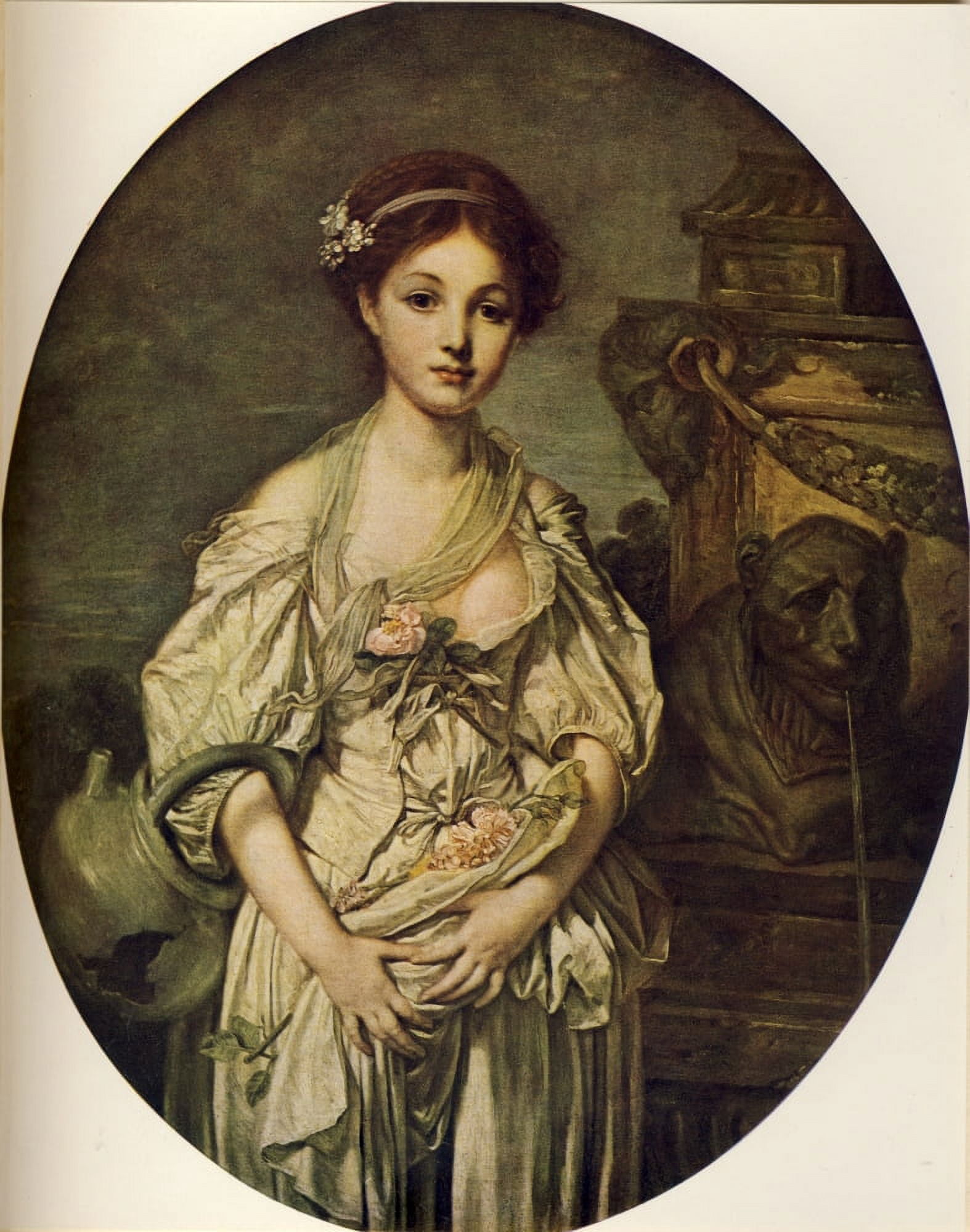 Worlds Greatest Paintings 1934 The Broken Pitcher Canvas Art - Jean-Baptiste Greuze (24 x 36)