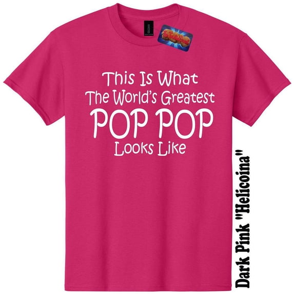 Worlds Greatest Pop Pop Funny Fathers Day T-Shirt Gender Reveal Baby Shower Tee
