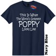 thumbnail image 1 of Worlds Greatest Poppy Funny T-Shirt Gender Reveal Baby Shower Tee, 1 of 5