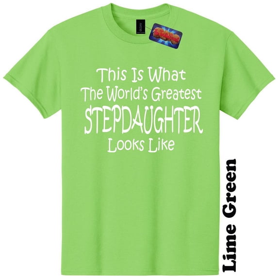 Worlds Greatest Stepdaughter Funny Step Parent Sibling T-Shirt Tee