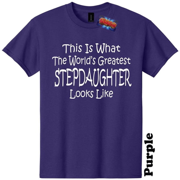 Worlds Greatest Stepdaughter Funny Step Parent Sibling T-Shirt Tee
