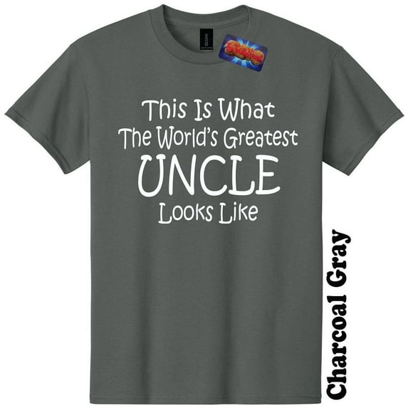 Worlds Greatest Uncle Funny T-Shirt Gender Reveal Baby Shower Tee