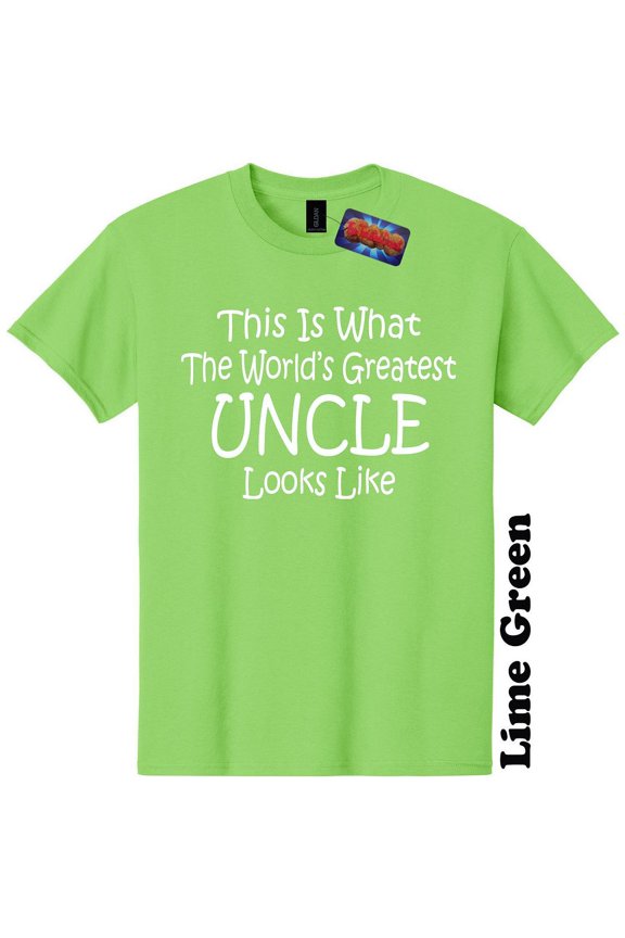 Worlds Greatest Uncle Funny T-Shirt Gender Reveal Baby Shower Tee