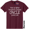 thumbnail image 1 of Worlds Greatest Uncle Funny T-Shirt Gender Reveal Baby Shower Tee, 1 of 5