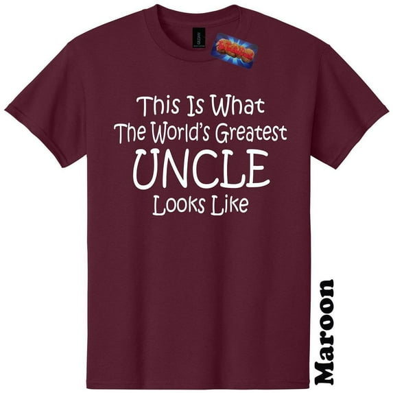 Worlds Greatest Uncle Funny T-Shirt Gender Reveal Baby Shower Tee