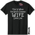 thumbnail image 1 of Worlds Greatest Wife Funny Mothers Day T Shirt Gender Reveal Baby Shower Tee, 1 of 5