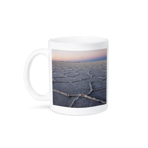 3drose, Worlds Largest Salt Flats in Uyuni, Bolivia as the Sun Is Rising., 11oz Mug