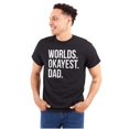 thumbnail image 1 of Worlds Okayest Dad Fathers Day Family Men's Graphic T Shirt Tees Brisco Brands S, 1 of 5