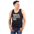 thumbnail image 1 of Worlds Okayest Dad Fathers Day Family Tank Top Sleeveless Tee Men Brisco Brands S, 1 of 5