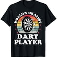 thumbnail image 1 of Worlds Okayest Dart Player Funny Dart Throwing Darts Mens T-Shirt, 1 of 4