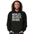 thumbnail image 1 of Worlds Okayest Father Funny Dad Gift Hoodie Hooded Sweatshirt Men Brisco Brands S, 1 of 5