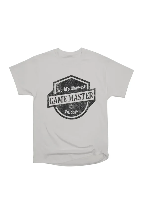 Worlds Okayest Game Master Design T-Shirt Tee Gift For Him Merch For Her Apparel For Frien