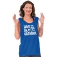 thumbnail image 1 of Worlds Okayest Grandma Funny Cute Tank Top Tee Shirt Women Brisco Brands L, 1 of 6