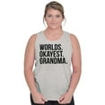 thumbnail image 1 of Worlds Okayest Grandma Funny Cute Tank Top Tee Shirt Women Brisco Brands S, 1 of 6