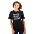thumbnail image 1 of Worlds Okayest Grandma Funny Cute Women's Graphic T Shirt Tees Brisco Brands M, 1 of 5