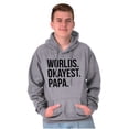thumbnail image 1 of Worlds Okayest Grandpa Dad Father Day Men's Big & Tall Graphic Hoodie Brisco Brands 5X, 1 of 4
