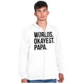 thumbnail image 1 of Worlds Okayest Grandpa Dad Father Day Zip Hoodie Sweatshirt Men Brisco Brands S, 1 of 5