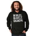 thumbnail image 1 of Worlds Okayest Grandpa Funny Hoodie Hooded Sweatshirt Men Brisco Brands S, 1 of 5