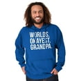thumbnail image 1 of Worlds Okayest Grandpa Funny Hoodie Hooded Sweatshirt Men Brisco Brands X, 1 of 5