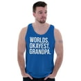 thumbnail image 1 of Worlds Okayest Grandpa Funny Tank Top Sleeveless Tee Men Brisco Brands S, 1 of 5