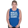 thumbnail image 1 of Worlds Okayest Granny Relative Family Tank Top Tee Shirt Women Brisco Brands L, 1 of 6
