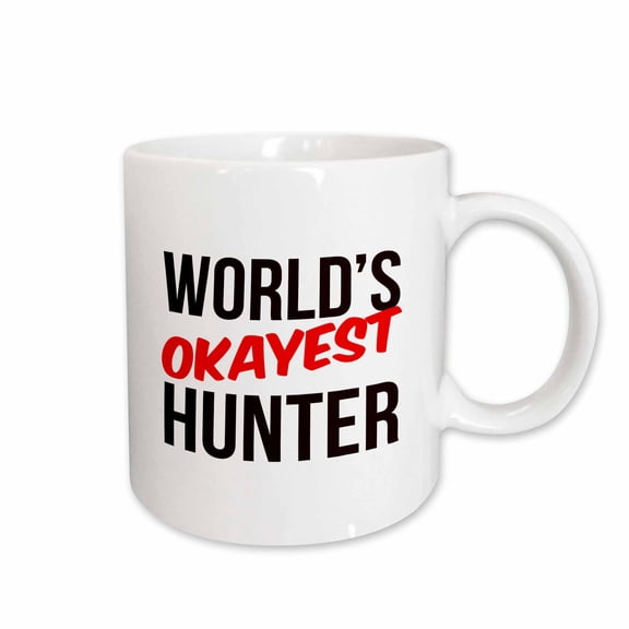3drose, Worlds Okayest Hunter, 15oz Mug