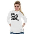 thumbnail image 1 of Worlds Okayest Long Sleeve T-Shirts Tee For Women Grandma Grandmother Gift Idea, 1 of 2