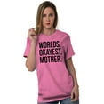 thumbnail image 1 of Worlds Okayest Mom Funny Mothers Day Women's Plus Size Graphic Tee Brisco Brands 2X, 1 of 5